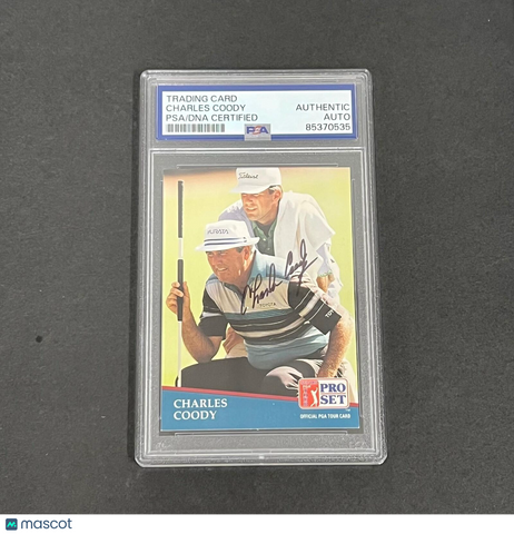 1990 PGA Tour Pro Set #243 Charles Coody Signed Card PSA/DNA Autographed Slabbed