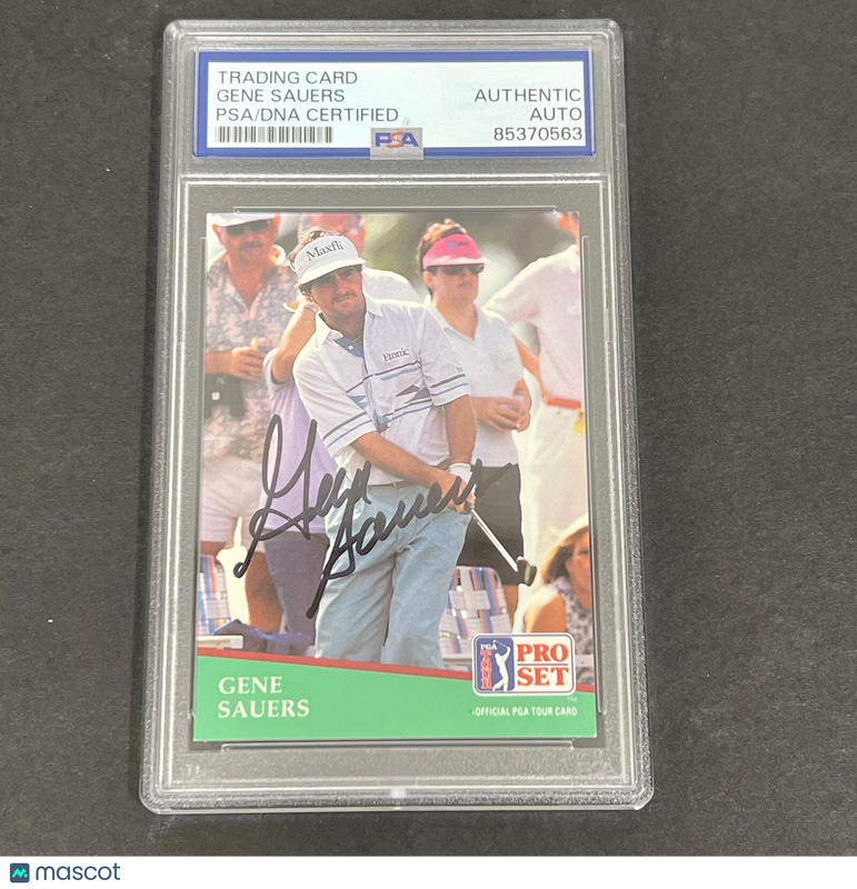 1991 PGA Tour Pro Set #13 Gene Sauers Signed Card PSA/DNA Autographed Slabbed Go