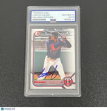 2022 Topps Bowman #BP-1 Carlos Aguiar Signed Card AUTO PSA Slabbed Twins