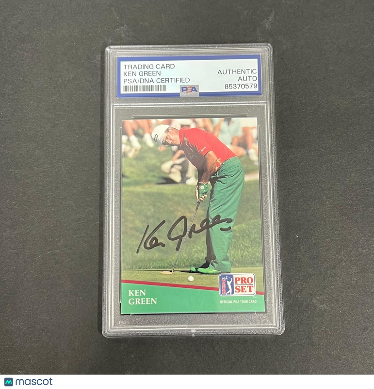1991 Pro Set #91 Ken Green Signed Card PSA/DNA Slabbed AUTO