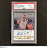 2012-13 Panini Prestige Prestigious Picks #57 Kendall Marshall Signed Card AUTO