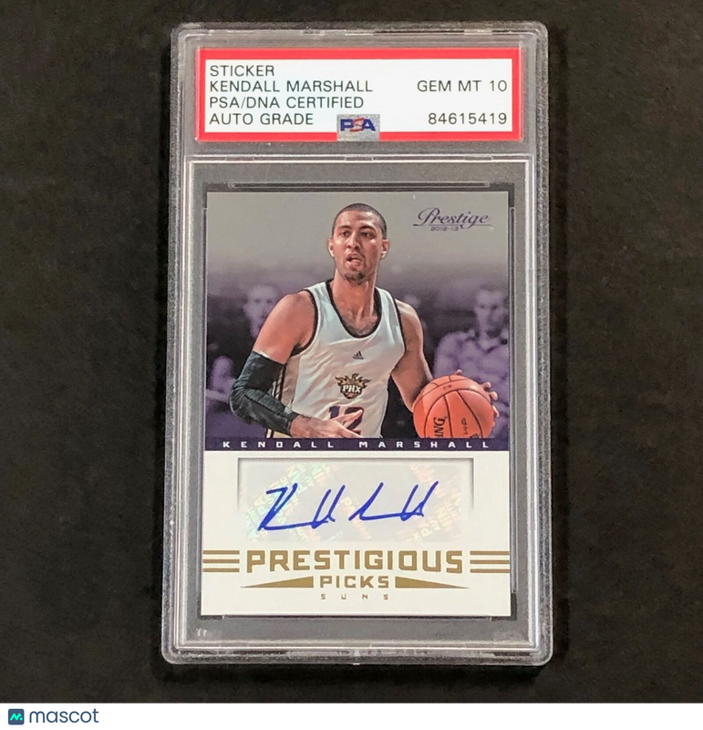 2012-13 Panini Prestige Prestigious Picks #57 Kendall Marshall Signed Card AUTO
