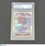 2023 Topps Chrome #BDC-21 Cade Kuehler Signed Card PSA Authenticated Braves