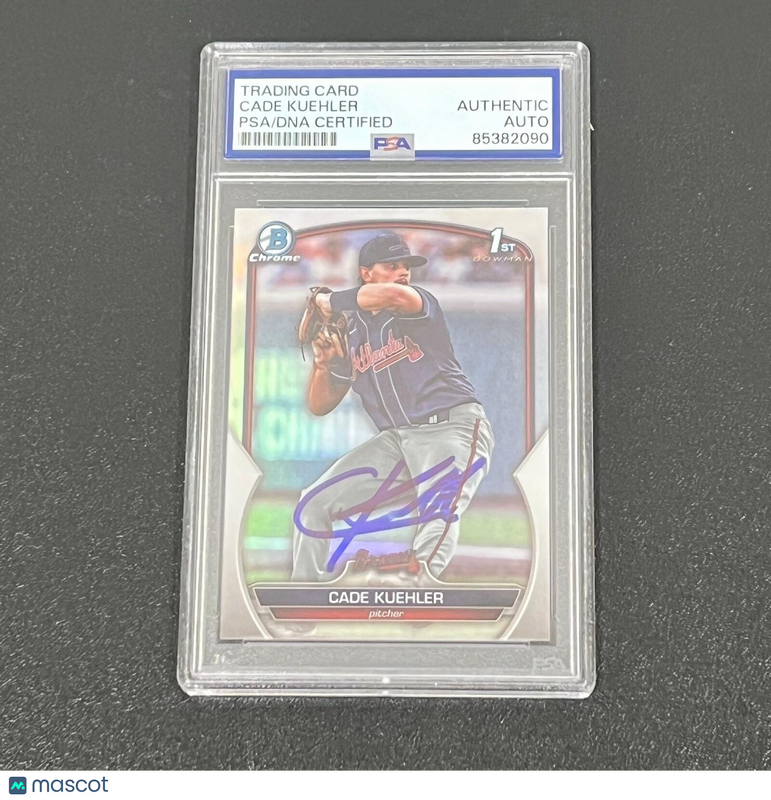 2023 Topps Chrome #BDC-21 Cade Kuehler Signed Card PSA Authenticated Braves