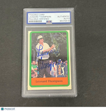 1981 Donruss PGA Tour Leonard Thompson #25 Signed Card Auto PSA Slabbed Golf