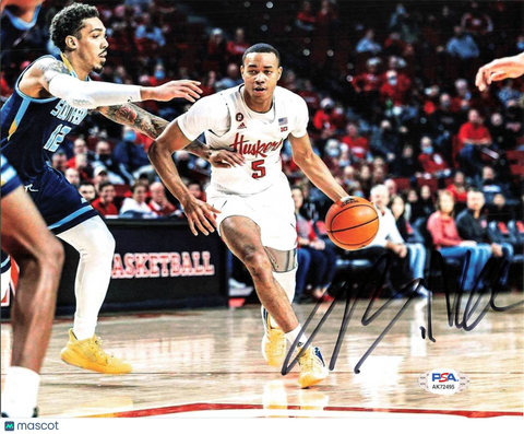 Bryce McGowens signed 8x10 photo PSA/DNA Nebraska Cornhuskers Autographed