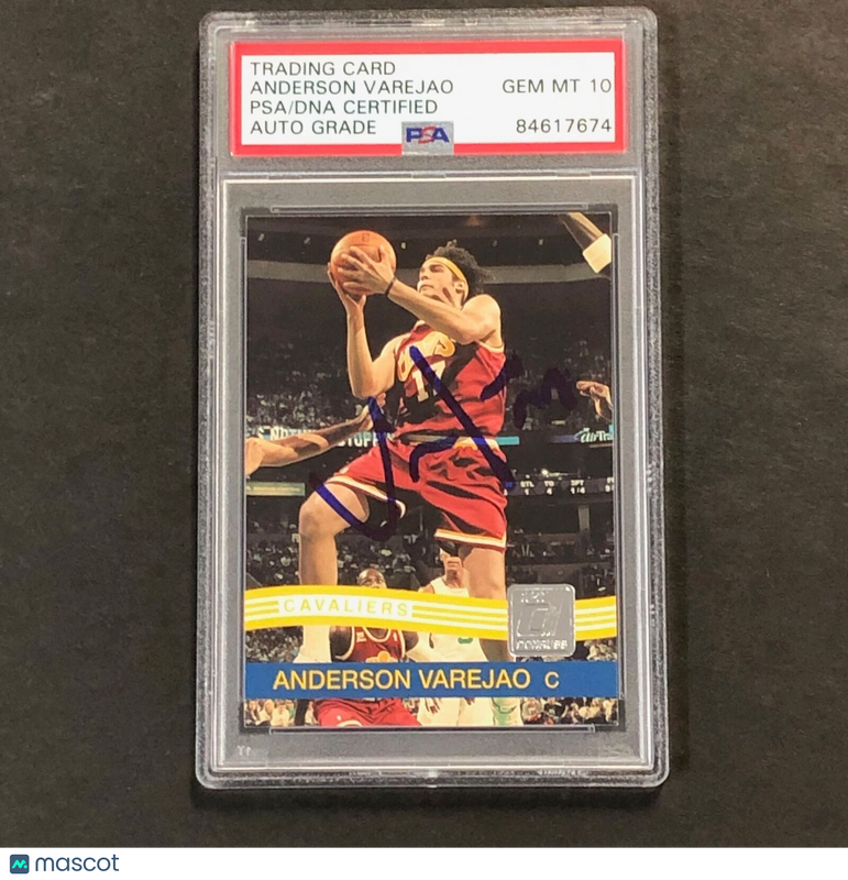 2010-11 Donruss Basketball #48 Anderson Varejao Signed Card AUTO 10 PSA Slabbed