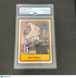 1980 PGA Tour #18 Don Pooley Signed Card PSA/DNA Slabbed AUTO Golf
