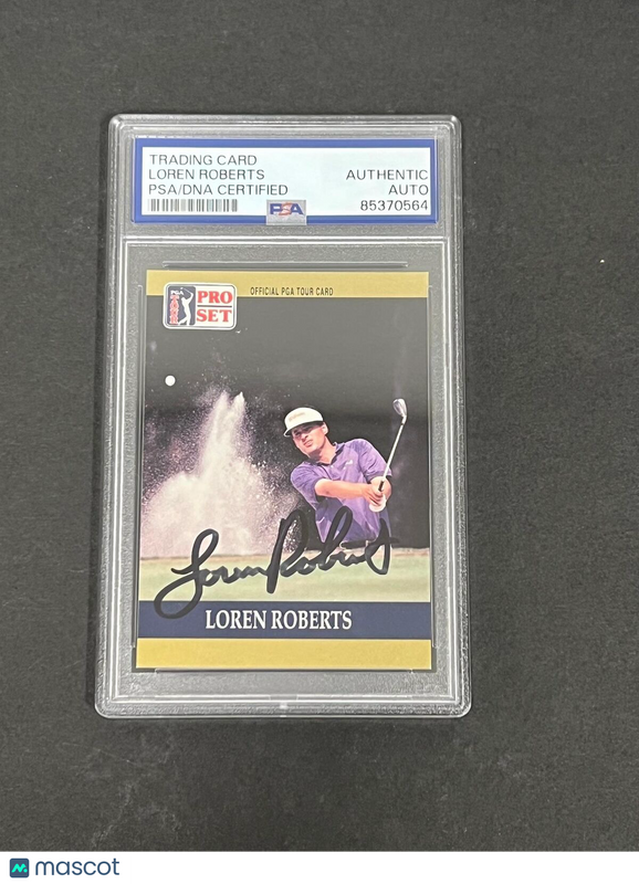 1990 PGA Tour Pro Set #33 Loren Roberts Signed Card PSA/DNA Autographed Slabbed