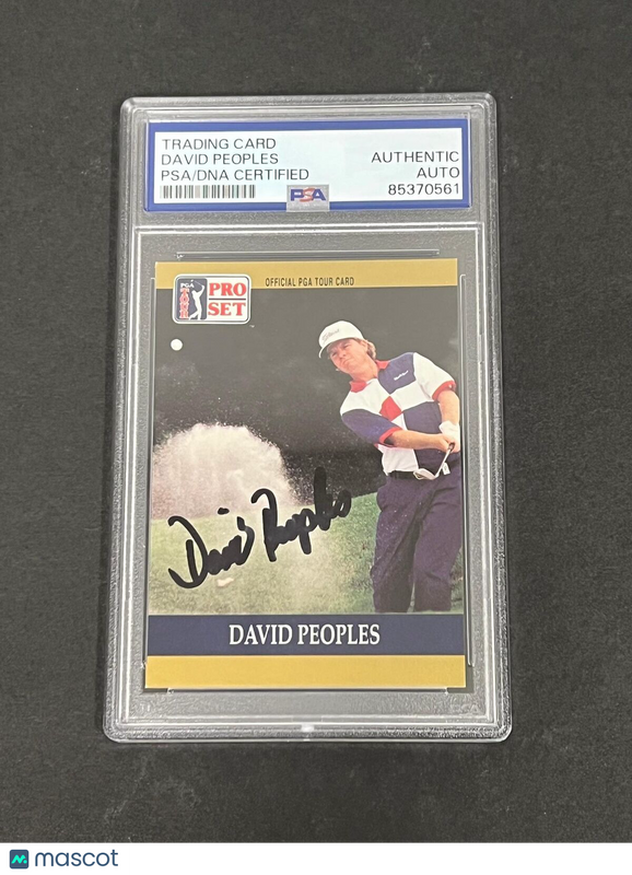 1990 PGA Tour Pro Set #57 David Peoples Signed Card PSA/DNA Autographed Slabbed