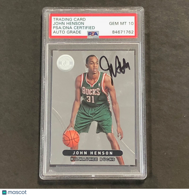 2012-13 NBA Panini Totally Certified #261 John Henson Signed Card AUTO GRADE 10