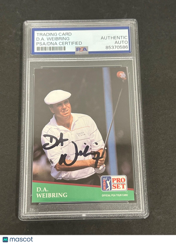 1991 Pro Set #121 D.A. Weibring Signed Card PSA/DNA Slabbed AUTO Golf