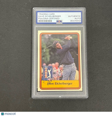 1980 PGA Tour #31 Dave Eichelberger Signed Card PSA/DNA Slabbed AUTO