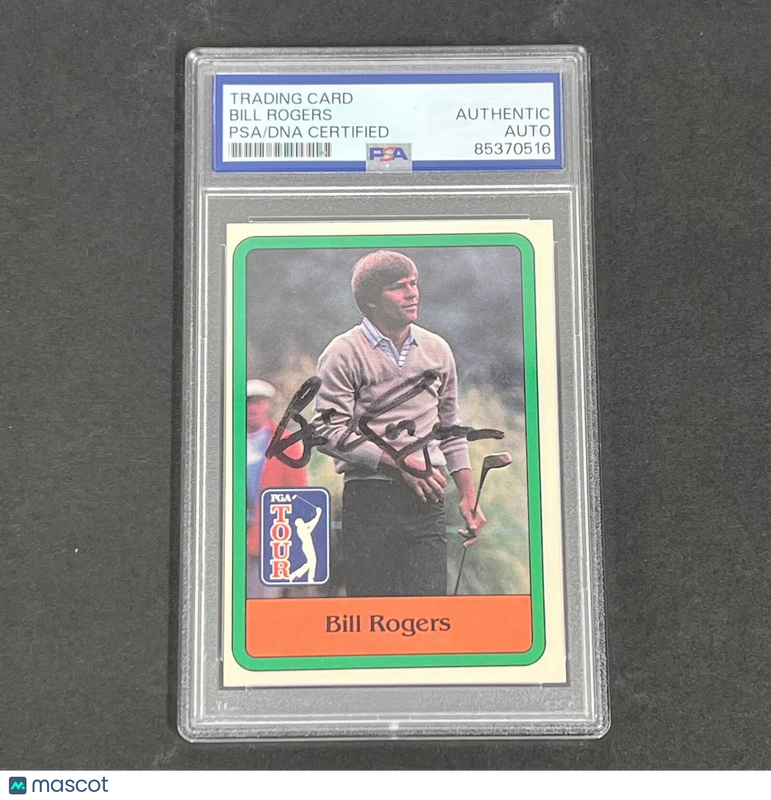 1981 Donruss PGA Tour #23 Bill Rogers Signed Card AUTO PSA Slabbed Golf