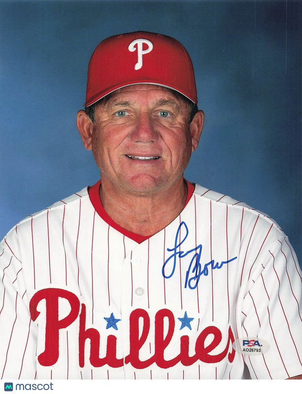 Larry Bowa signed 8x10 photo PSA/DNA Philadelphia Phillies Autographed