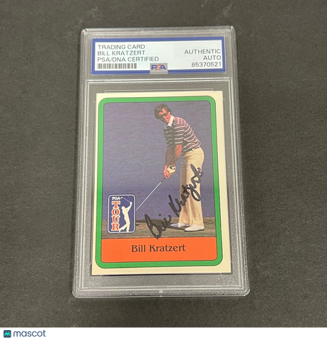 1981 Donruss PGA Tour #12 Bill Kratzert Signed Card PSA/DNA Slabbed AUTO Golf