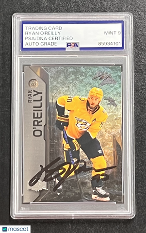 2023–24 Upper Deck Metal Universe Hockey #033 Ryan O'Reilly Signed Card Auto PSA