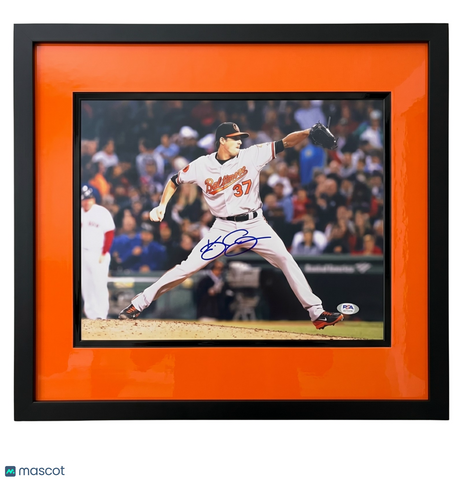Kevin Gausman Baltimore Orioles Signed 11x14 Custom Framed Photo PSA