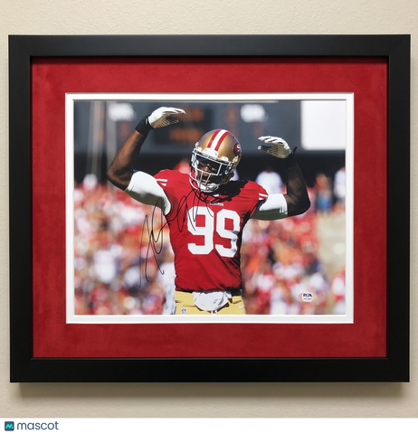 Aldon Smith Signed San Francisco 49ers 11x14 Custom Framed Photo PSA Auth