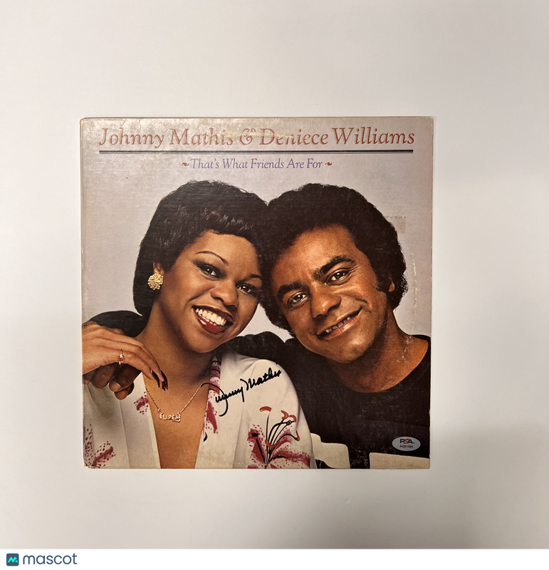 Johnny Mathis Signed That's What Friends Are For Vinyl Album PSA