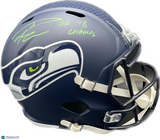 Russell Wilson Signed Full Size Speed Helmet PSA/DNA Fanatics Autographed Seahaw