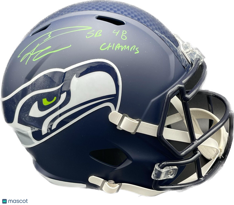 Russell Wilson Signed Full Size Speed Helmet PSA/DNA Fanatics Autographed Seahaw