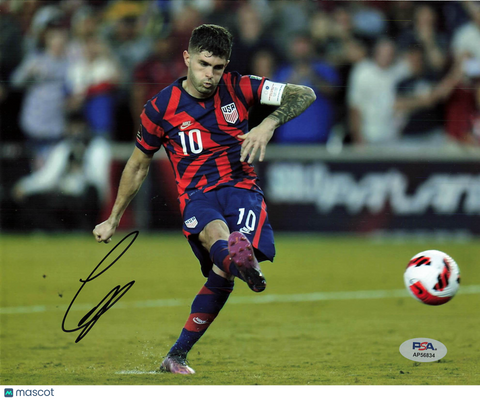 Christian Pulisic Signed 8x10 Photo PSA Autographed USMNT