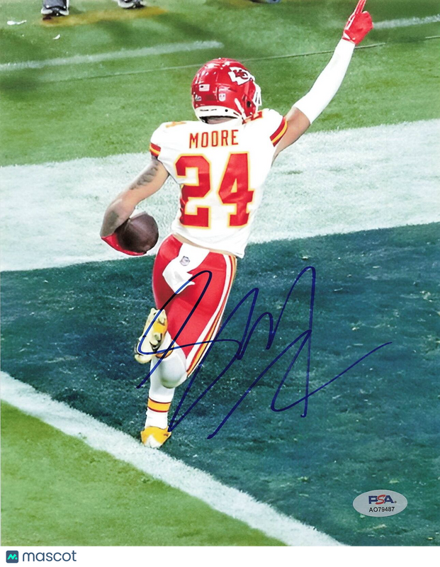Skyy Moore signed 8x10 photo PSA/DNA Chiefs Autographed Super Bowl Champion