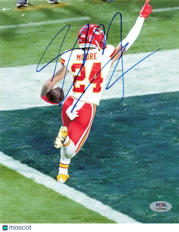 Skyy Moore signed 8x10 photo PSA/DNA Chiefs Autographed Super Bowl Champion