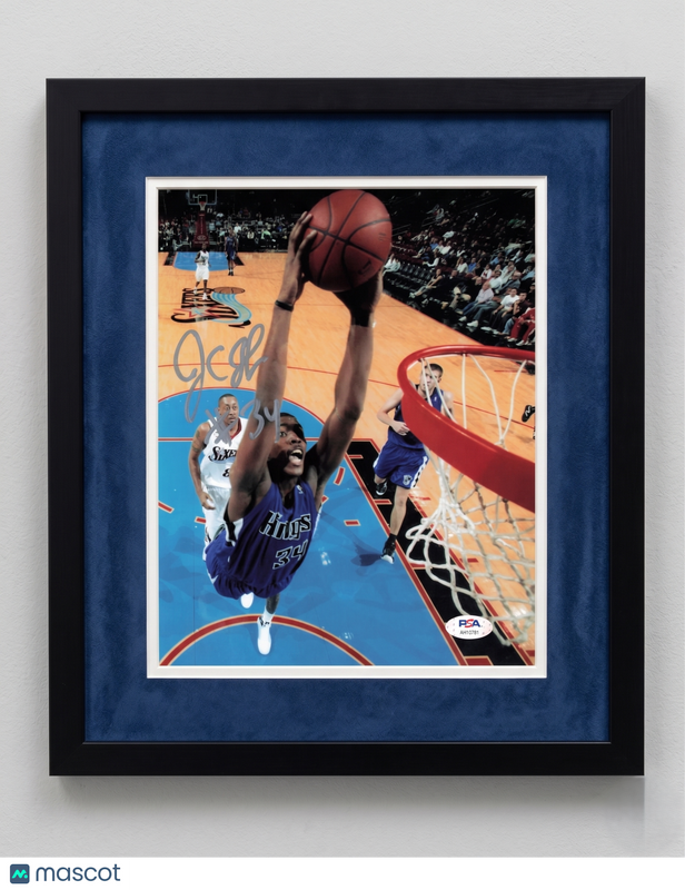 Jason Thompson Sacramento Kings Signed Basketball 8x10 Custom Framed Photo PSA
