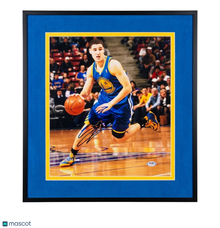 Klay Thompson Golden State Warriors Signed 11x14 Custom Framed Photo PSA