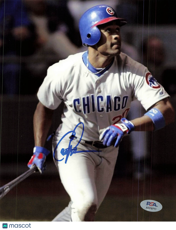 Corey Patterson Chicago Cubs Signed 8x10 Photo PSA