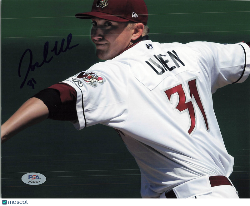 Josh Uhen Wisconsin Timber Rattlers Signed 8x10 Photo PSA