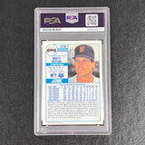 1989 Score #216 Brett Butler Signed Card Auto PSA Slabbed San Francisco Giants