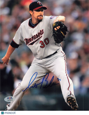 Scott Baker Minnesota Twins Signed 8x10 Photo PSA