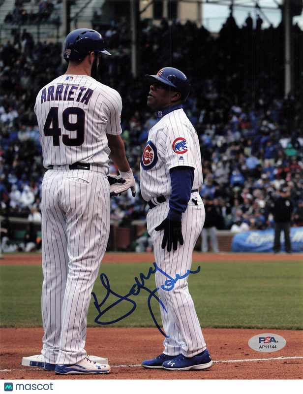 Gary Jones Chicago Cubs Signed 8x10 Photo PSA