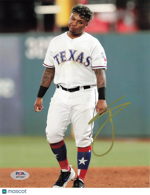 Willie Calhoun Texas Rangers Signed 8x10 Photo PSA