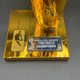 Kevin Durant Signed 12" Replica Larry O'Brien Trophy BAS Golden State Warriors