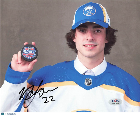 Matthew Savoie signed 8x10 photo PSA Autographed Sabres