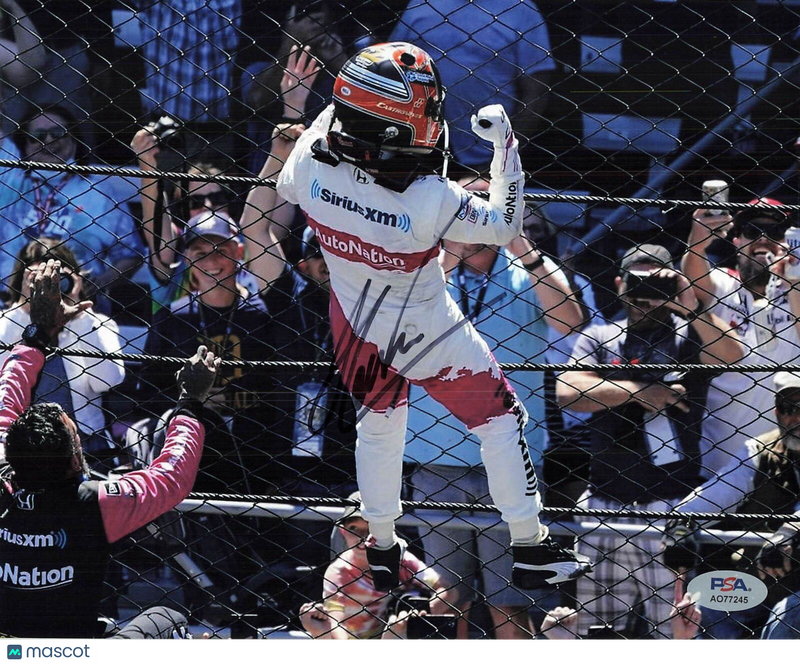 Helio Castroneves signed 8x10 photo PSA/DNA Autographed Nascar