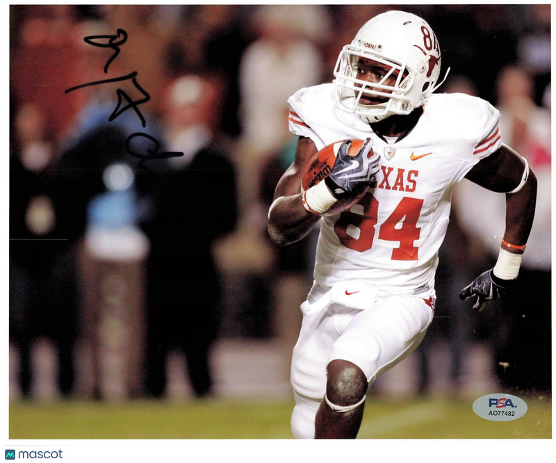 MARQUISE GOODWIN signed 8x10 photo PSA/DNA Texas Autographed