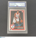 2022-23 Panini Hoops #273 Jabari Walker Signed Card AUTO PSA Slabbed RC Trail Bl
