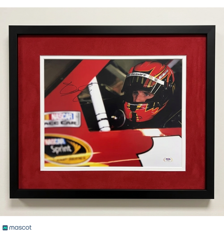 Jamie McMurray Signed Racing 11x14 Custom Framed Photo PSA Autographed