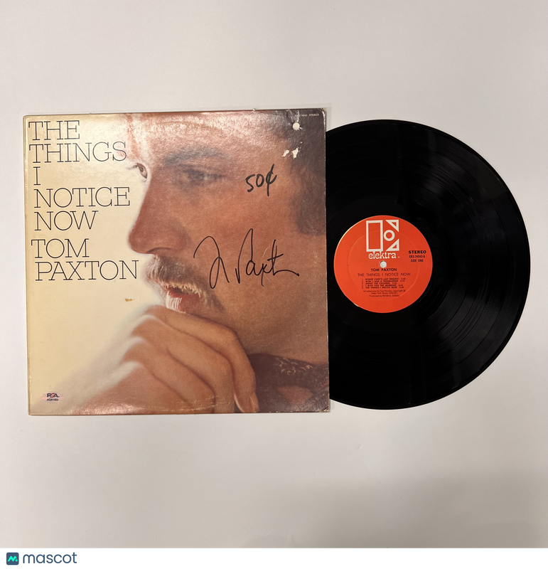 Tom Paxton Signed The Things I Notice Now Vinyl Album PSA