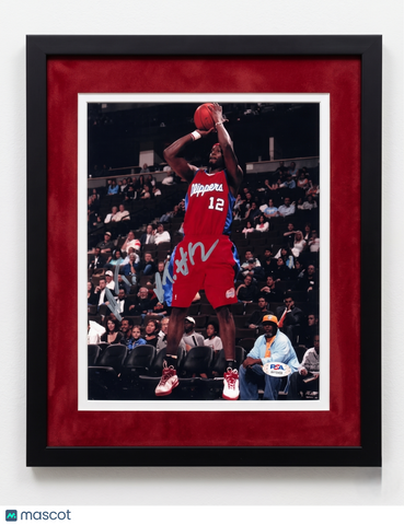 Al Thornton Los Angeles Clippers Signed Basketball 8x10 Custom Framed Photo PSA