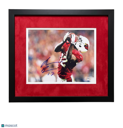 John Brown Signed Arizona Cardinals Football 11x14 Custom Framed Photo PSA