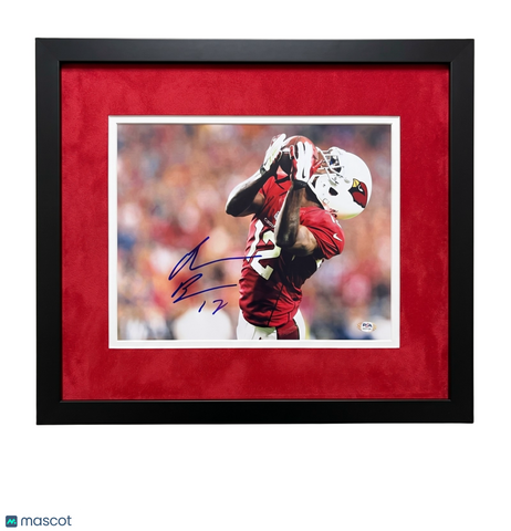 John Brown Signed Arizona Cardinals Football 11x14 Custom Framed Photo PSA