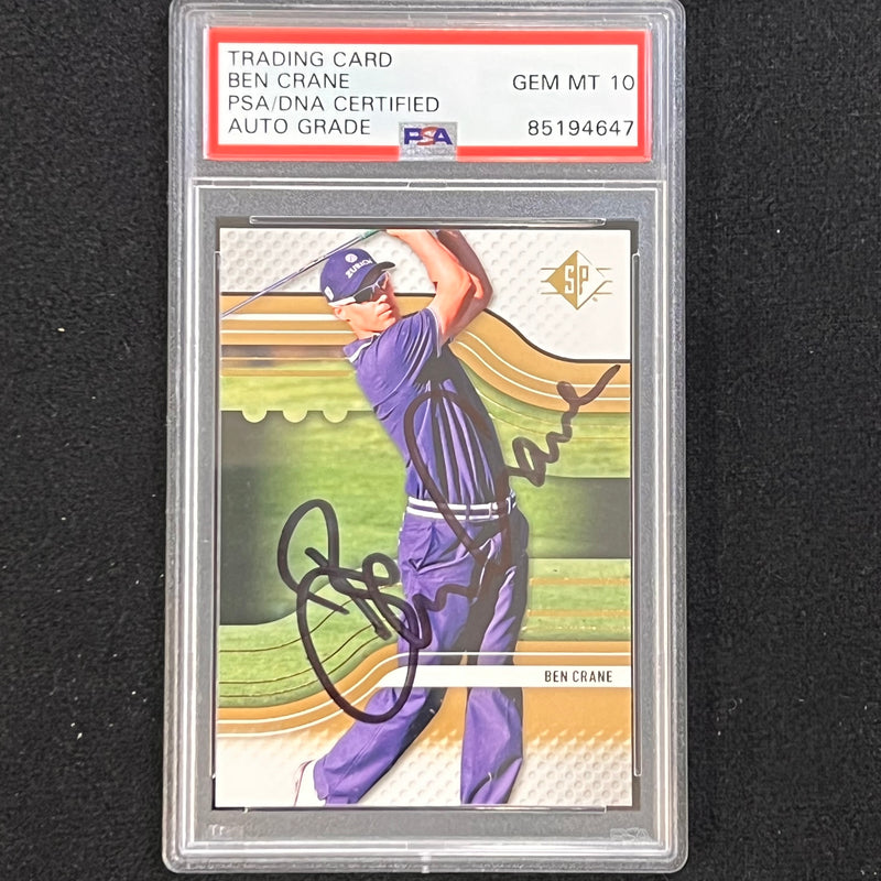 2012 Upper Deck SP Golf #32 Ben Crane Signed Card PSA/DNA Autographed Slabbed