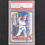 2021 Bowman Chrome #BP-24 Jorbit Vivas Signed Card PSA Slabbed Auto Dodgers