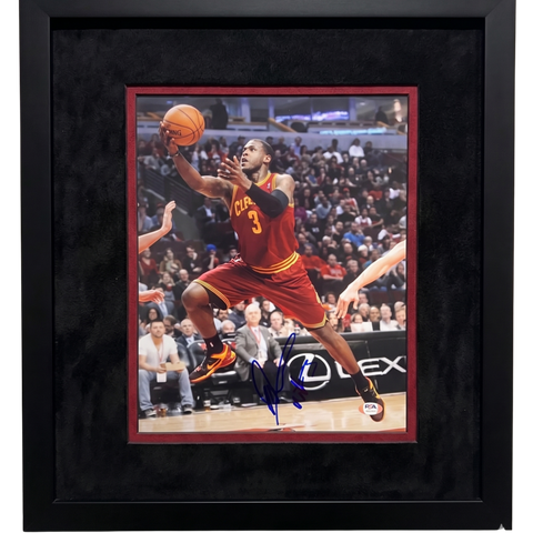 Dion Waiters Cleveland Cavaliers Signed Basketball 11x14 Custom Framed Photo PSA